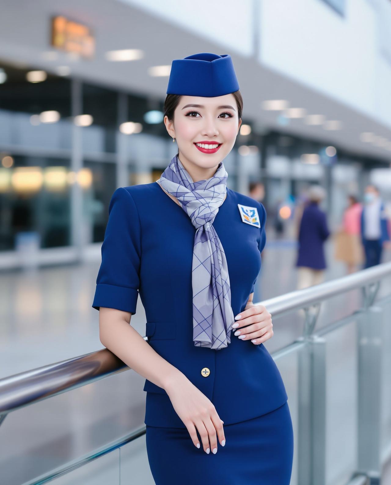 空乘魅力 - cos美图 - 精选高清cosplay美图欣赏,二次元动漫角色神还原写真合集唯美写真 空乘魅力 - 陈蓝天 - 制服诱惑写真